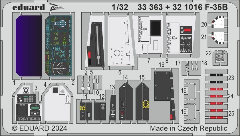Eduard BIG33160 F-35B TRUMPETER 1/32 – zdjęcie 3