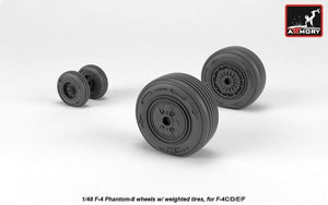 Armory Models AW48324 F-4 Phantom-II wheels w/ weighted tires, mid 1/48 – image 3