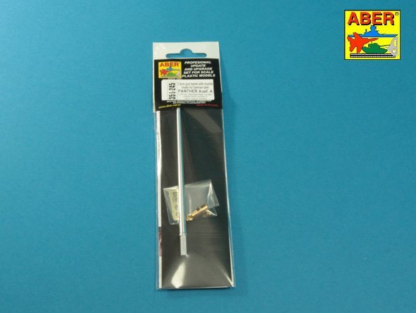 Aber 35L-245 7,5 cm barrel with muzzle brake for Panther Ausf.A 1/35 – immagine 9