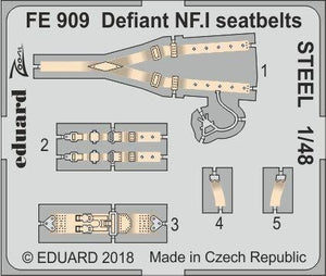 Eduard FE909 Defiant NF. And seatbelts STEEL AIRFIX 1/48