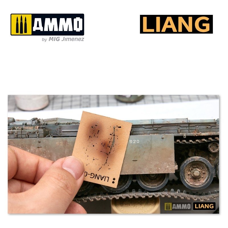 Liang 0001 Weathering Airbursh Stencils – zdjęcie 3