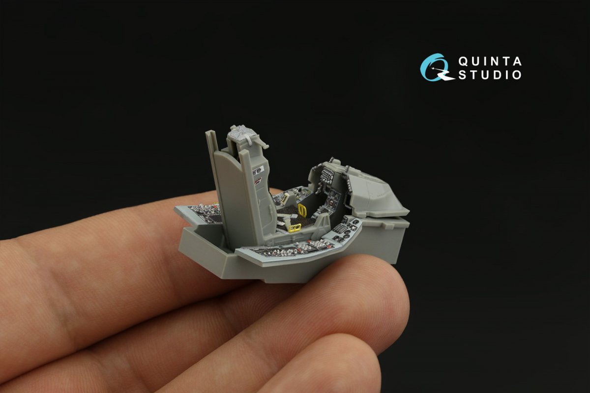 Quinta Studio QD48400 F-16C block 25 3D-Printed &amp;amp; colored Interior on decal paper (Kinetic 2022 tool) 1/48 – image 10