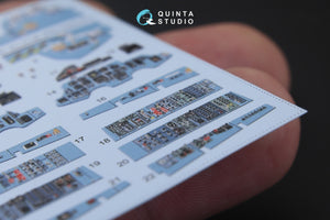 Quinta Studio QD48181 Su-27UB 3D-Printed colored Interior on decal paper (for KittyHawk kit) 1/48 – image 2