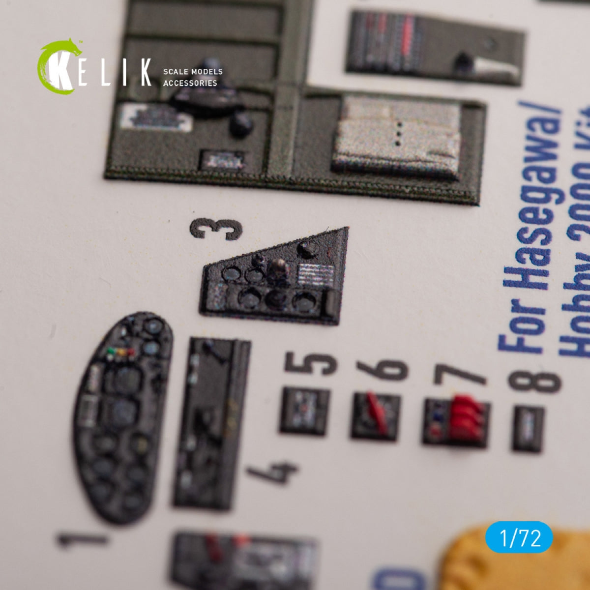 KELIK K72156 TBM-3E - interior 3D decals for Hobby 2000/Hasegawa kit 1/72 – image 2