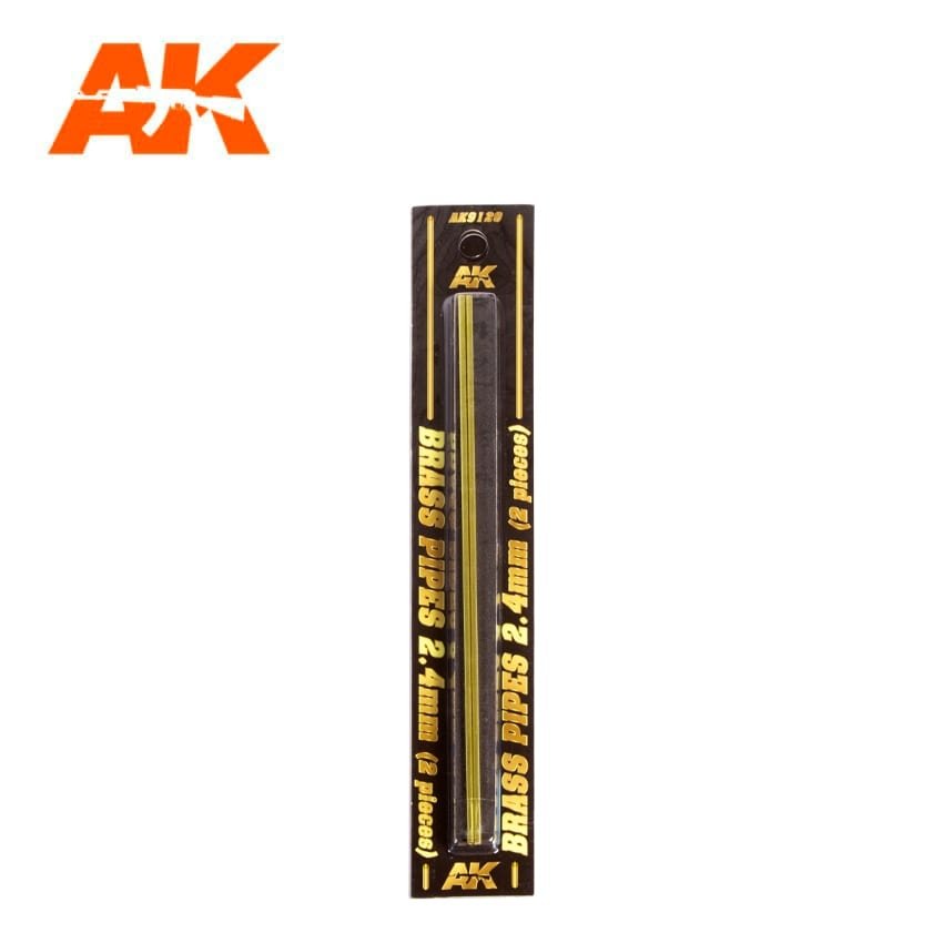 AK Interactive AK9120 BRASS PIPES 2.4MM Ø. 2 UNITS – image 2