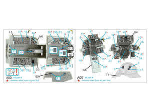 Quinta Studio QDS-48395 F-14A 3D-Printed &amp;amp; coloured Interior on decal paper (Hobby Boss) (Small version) 1/48 – zdjęcie 2