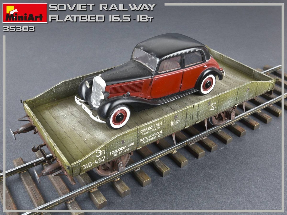 MiniArt 35303 Soviet Railway Flatbed 16,5-18t 1/35 – zdjęcie 14
