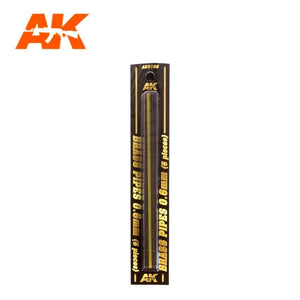 AK Interactive AK9105 BRASS PIPES 0.6MM Ø. 5 UNITS. – zdjęcie 2