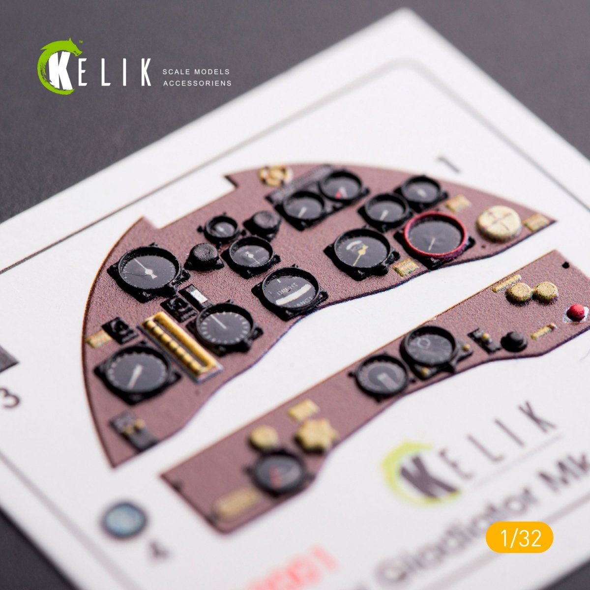 KELIK K32001 GLOSTER GLADIATOR MK.II INTERIOR 3D DECALS FOR ICM KIT 1/32 – zdjęcie 2
