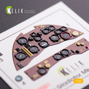 KELIK K32001 GLOSTER GLADIATOR MK.II INTERIOR 3D DECALS FOR ICM KIT 1/32 – zdjęcie 2