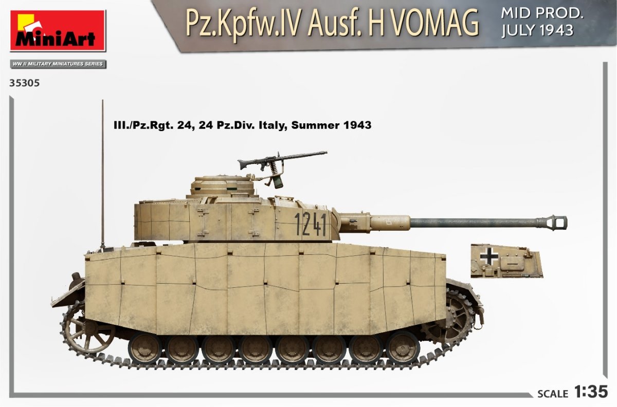 MiniArt 35305 Pz.Kpfw.IV Ausf. H Vomag. MID PROD. JULY 1943. INTERIOR KIT 1/35 – zdjęcie 4