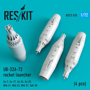 RESKIT RS72-0310 UB-32A-73 rocket launcher (4 pcs) 1/72