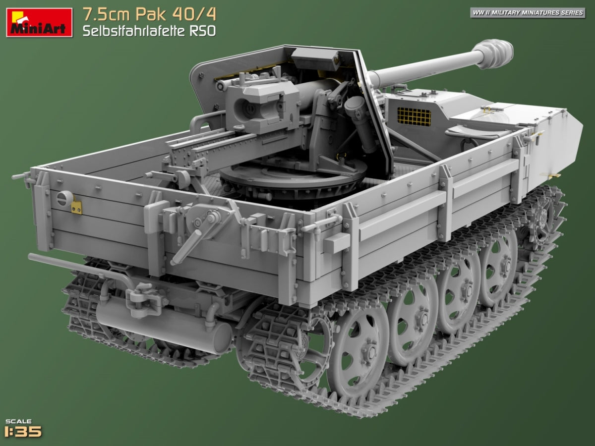 MiniArt 35483 7.5cm Pak 40/4. Selbstfahrlafette RSO 1/35 – zdjęcie 5