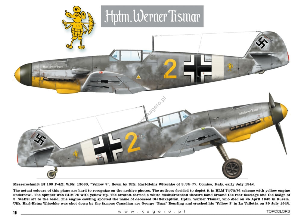 Kagero 15034 Messerschmitt Bf 109s over the Mediterranean Part I (decals) EN/PL – image 4