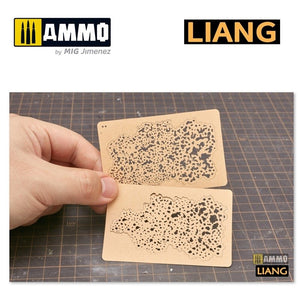 Liang 0006 Salt Weathering Effects Airbrush Stencils (Sparse) – image 2