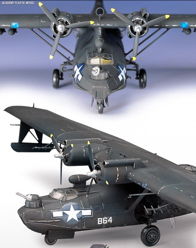 Academy 12487 PBY-5A Black Catalina 1/72 – zdjęcie 2
