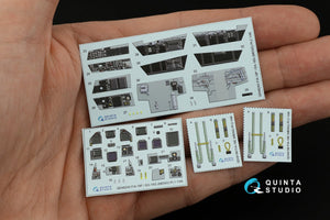 Quinta Studio QD48243 F/A-18F late / EA-18G 3D-Printed &amp;amp; colored Interior on decal paper ( Meng ) 1/48 – image 9