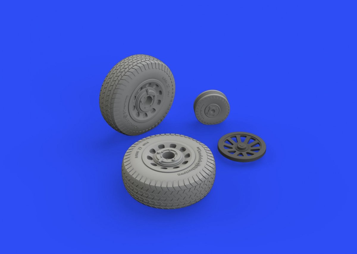 Eduard 648512 P-51D wheels rhomboid treat 1/48 EDUARD – image 2