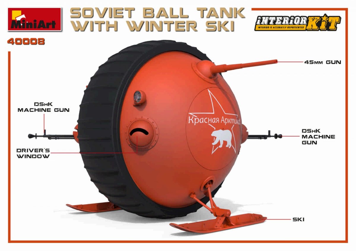 MiniArt 40008 SOVIET BALL TANK w/ WINTER SKI. INTERIOR KIT 1/35 – image 12