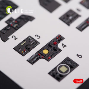 KELIK K48013 F-82 (F,G) &amp;quot;TWIN MUSTANG&amp;quot; INTERIOR 3D DECALS FOR MODELSVIT KIT 1/48 – zdjęcie 6