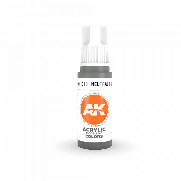 AK Interactive AK11018 Neutral Grey 17ml – immagine 2