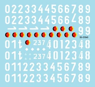 Star Decals 35-C1343 DDR - NVA 2. Numbers &amp;amp; insignia of the East German Nationale Volksarmee 1/35 – image 3
