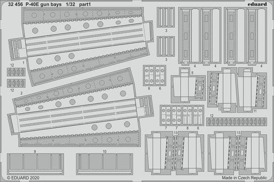 Eduard BIG33123 P-40E part II for Trumpeter 1/32 – zdjęcie 2
