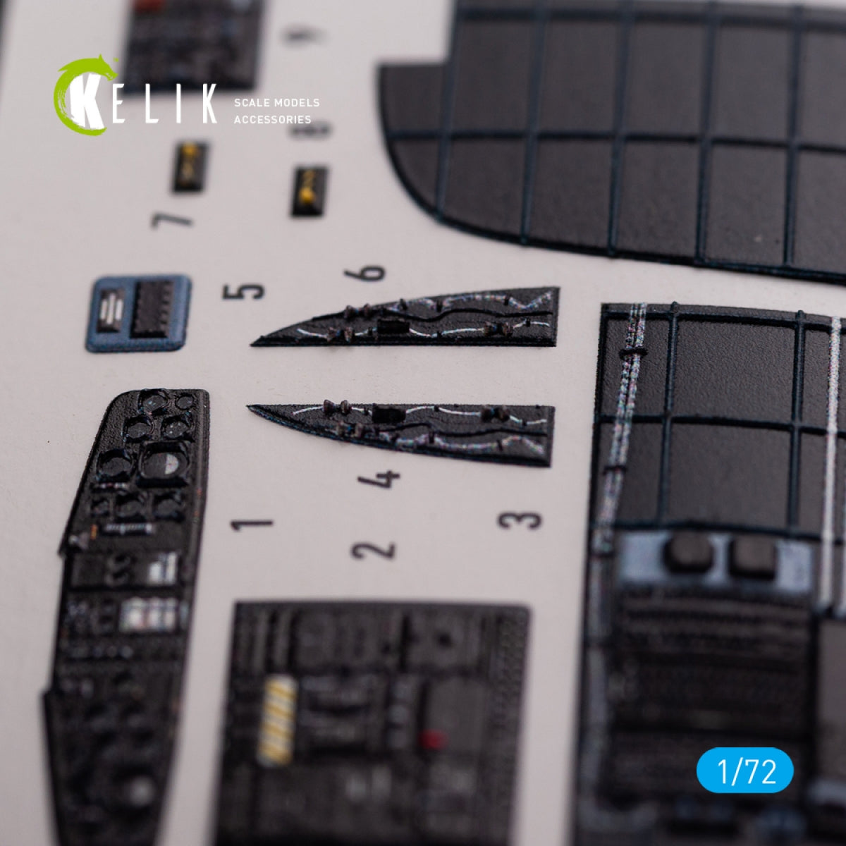 KELIK K72078 CH-53D Sea Stallion interior 3D decals for Fujimi/Academy kit 1/72 – image 6