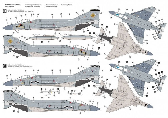 Hobby 2000 72081 F-4K Phantom FG.1 Late Vol.1 ( Fujimi + Cartograf + Maski ) 1/72 – zdjęcie 2