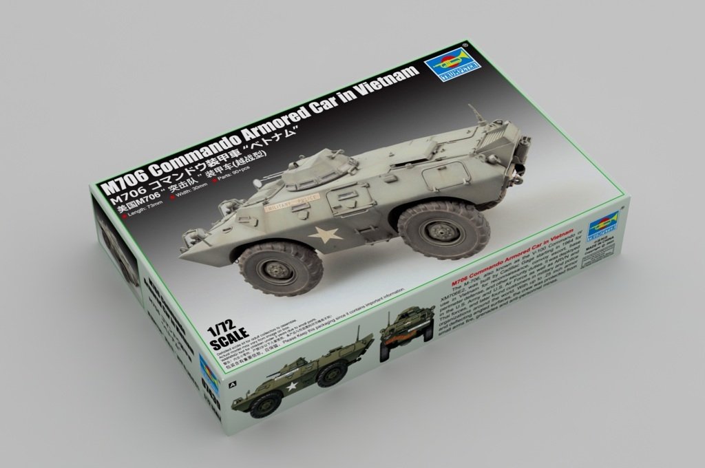 Trumpeter 07439 M706 Commando Armored Car in Vietnam 1/72 – zdjęcie 2