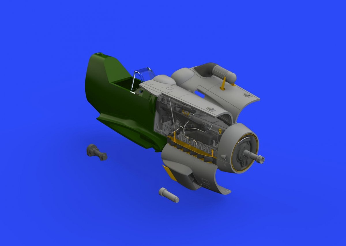 Eduard 648406 Bf 109G-6 engine TAMIYA 1/48