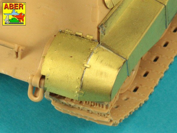 Aber 48053 Jagdtiger Sd.Kfz. 186 –przednie i tylnie błotniki / Jagdtiger Sd.Kfz. 186 –Front &amp;amp; Rear Fenders 1/48 – zdjęcie 4
