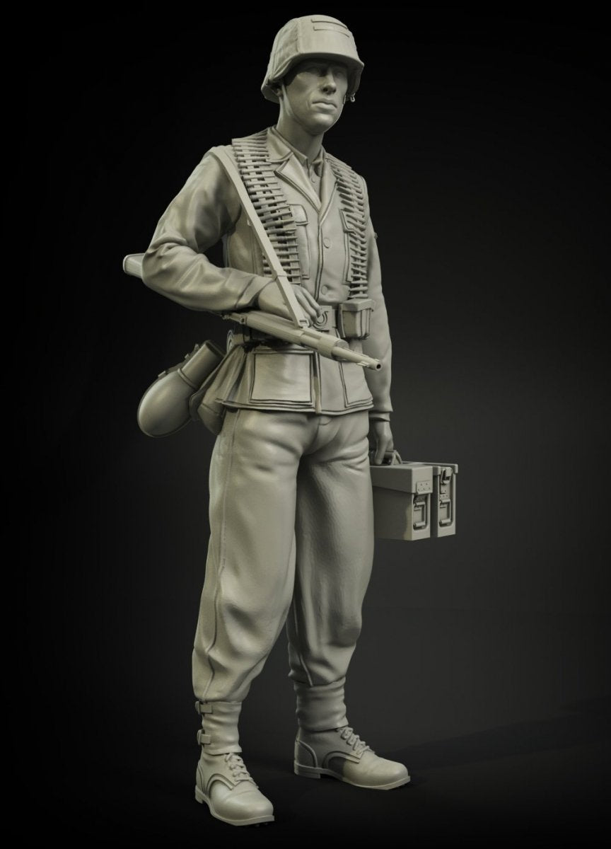 Panzer Art FI35-040 Waffen-SS MG-42 ammo carrier 1/35 – zdjęcie 2