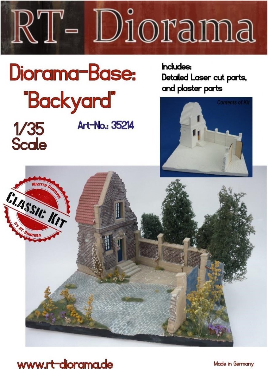 RT-Diorama 35214 Diorama-Base:"Backyard" 1/35
