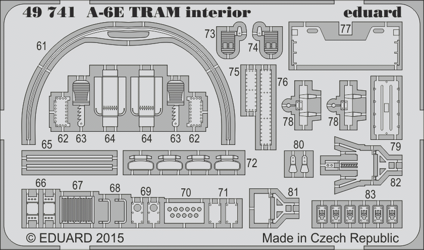 Eduard 49741 A-6E TRAM interior HOBBY BOSS 1/48 – zdjęcie 2