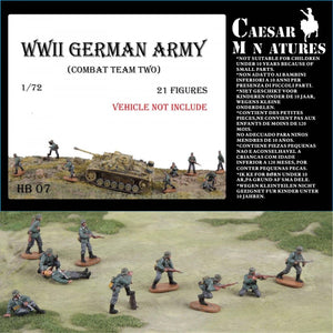 Caesar Miniatures HB07 WWII German Army - Combat Team 1/72 – zdjęcie 2
