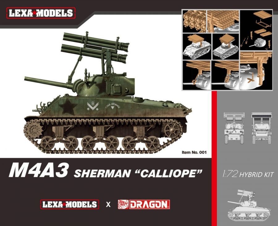 Dragon 7677 M4A3 Sherman "Calliope" (Lexa Models x Dragon Models) Hybrid Kit 1/72