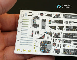 Quinta Studio QD48073 F-105G 3D-Printed &amp;amp; coloured Interior on decal paper (for HobbyBoss kit) 1/48 – zdjęcie 3