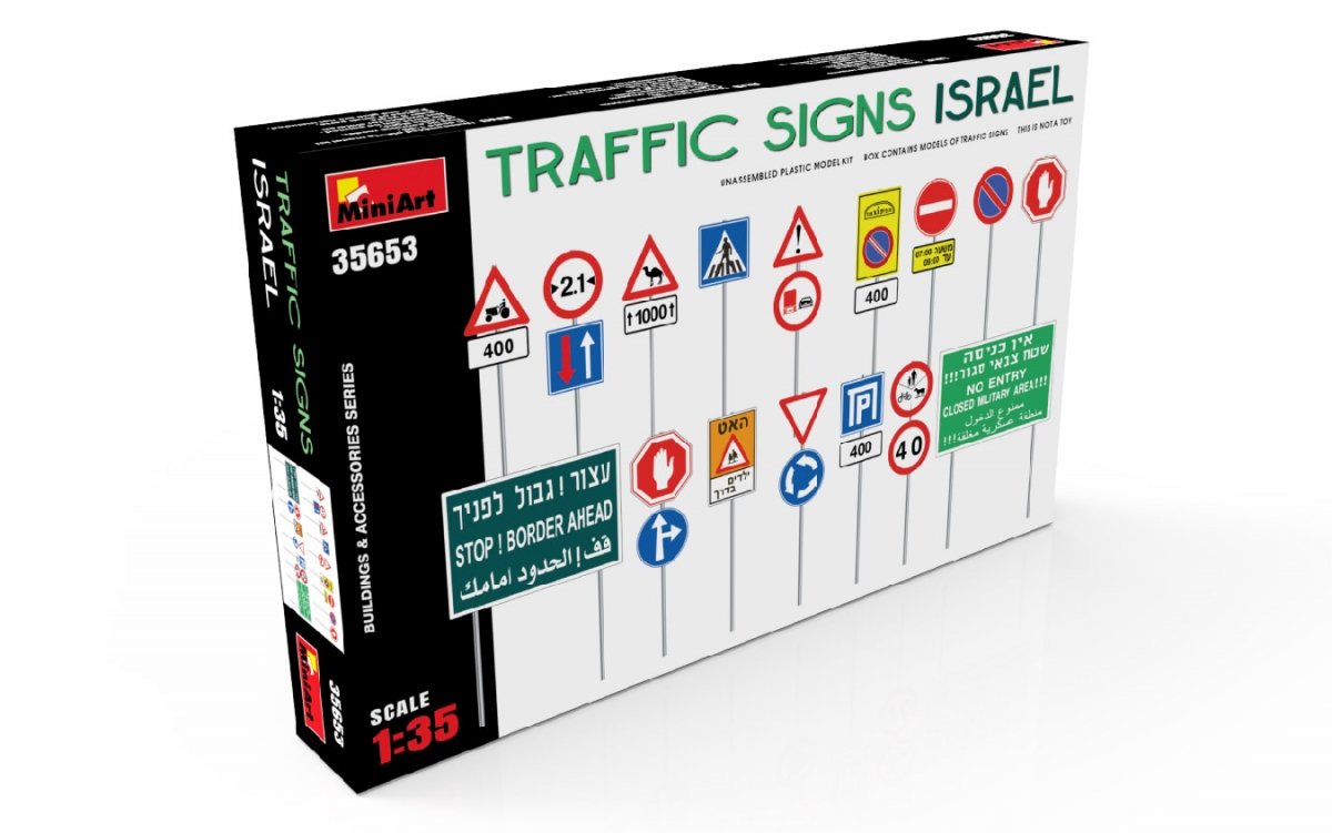 Miniart 35653 TRAFFIC SIGNS. ISRAEL 1/35 – zdjęcie 2
