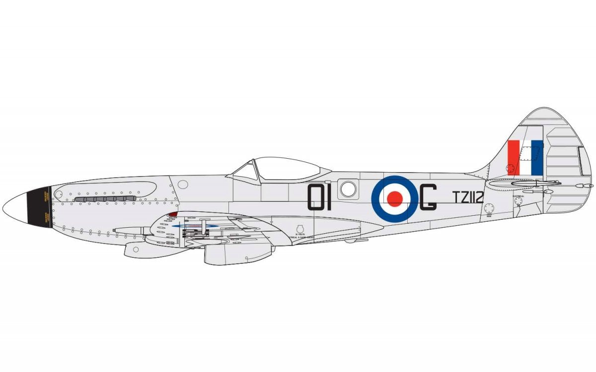 Airfix 05135 Supermarine Spitfire FR Mk.XIV 1/48 – zdjęcie 5