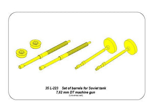 Aber 35 L-223 Set of 2 barrels for Soviet tank 7,62mm DT machine gun 1/35 – zdjęcie 3
