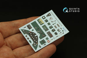 Quinta Studio QD32185 F4F-4 Wildcat 3D-Printed coloured Interior on decal paper (Trumpeter) 1/32 – zdjęcie 3