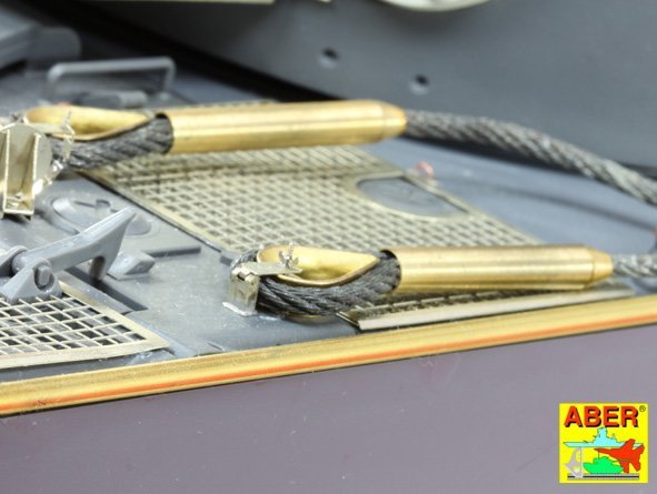 Aber 16030 Tow cables and track cable with brackets used on Tiger I, King Tiger and Panther 1/16 – zdjęcie 3