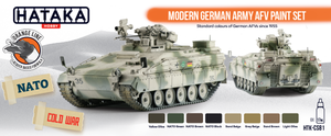 Hataka HTK-CS81 ORANGE LINE – Modern German Army AFV paint set 8x17ml – zdjęcie 2