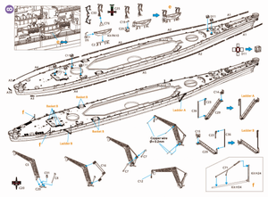 Very Fire VF700009 USS Missouri BB-63 Detail Up Set for VeryFire 1/700 – image 9