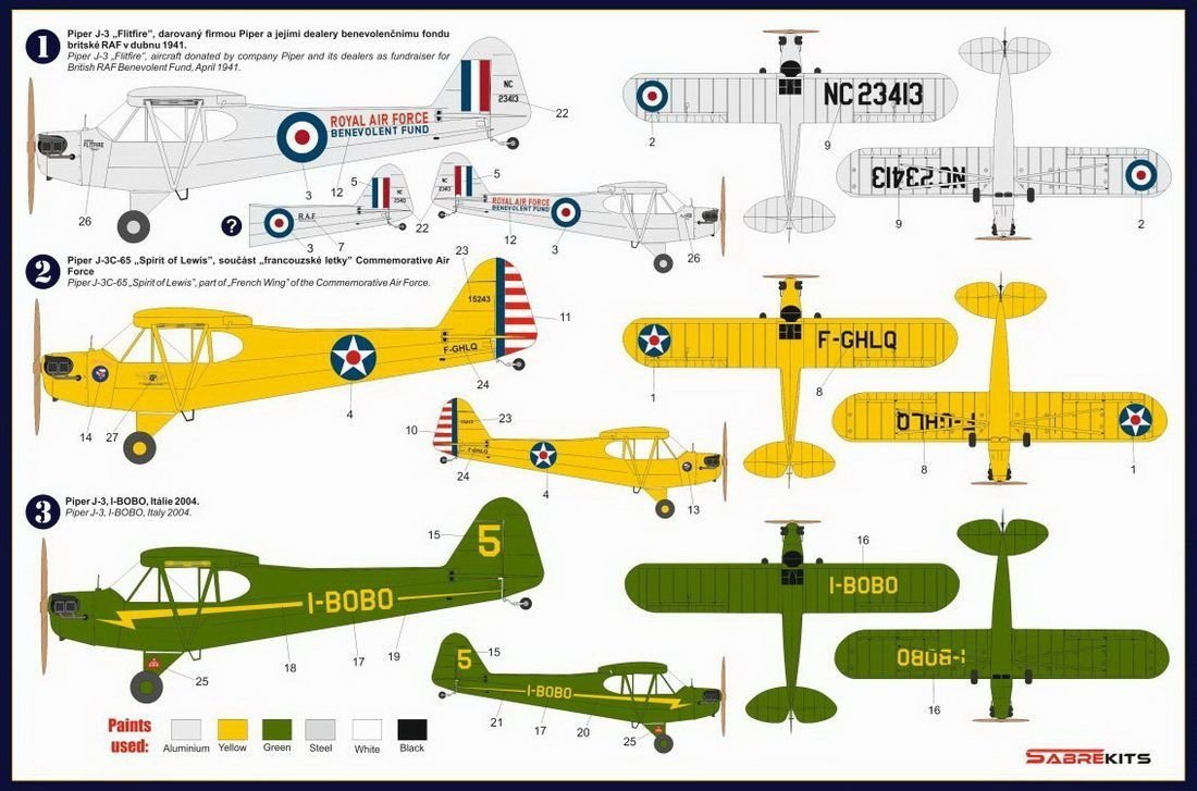 SabreKits SBK4002 Piper J-3 Cub International 1/48 – image 2