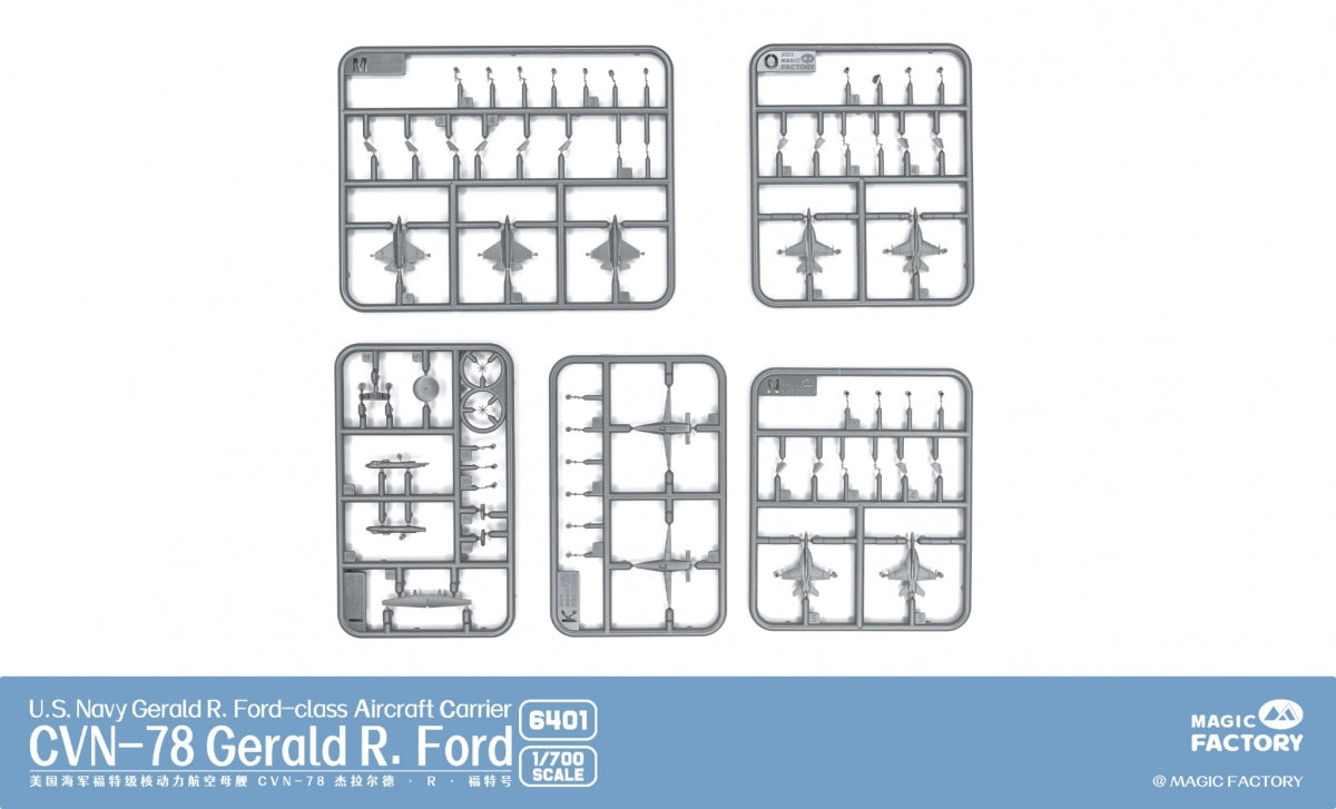 Magic Factory 6401 USS Gerald R. Ford (CVN-78) - US Navy Gerald R.Ford - class Aircraft Carrier 1/700 – zdjęcie 4