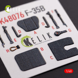 KELIK K48076 F-35B interior 3D decals for Tamiya kit 1/48 – zdjęcie 4