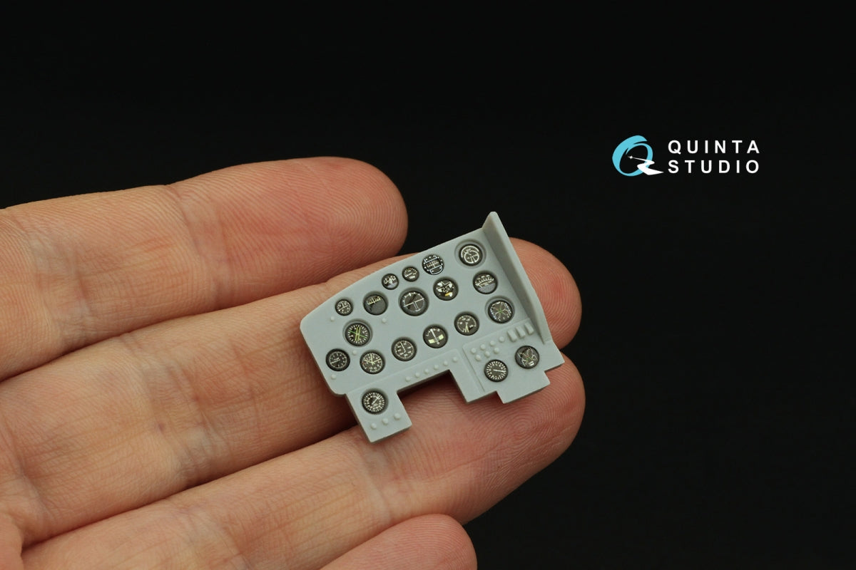 Quinta Studio QD32243 US WWII Cockpit instrument gauges without bezels 3D-Printed &amp;amp; coloured Interior on decal paper (All Kits) 1/32 – zdjęcie 7