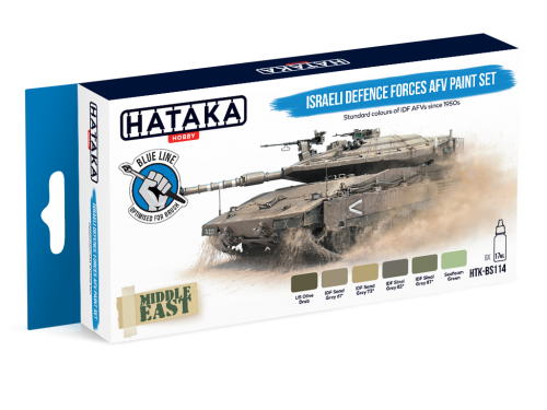 Hataka HTK-BS114 Israeli Defense Forces AFV paint set (6x17ml)